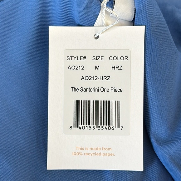Andie One Piece Swimsuit Women M Horizon Blue The Santorini  NWT #AO212 7743 - Picture 12 of 14